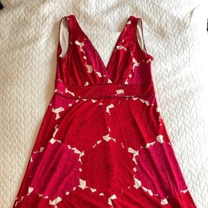 Red and Pink Tory Burch floral dress